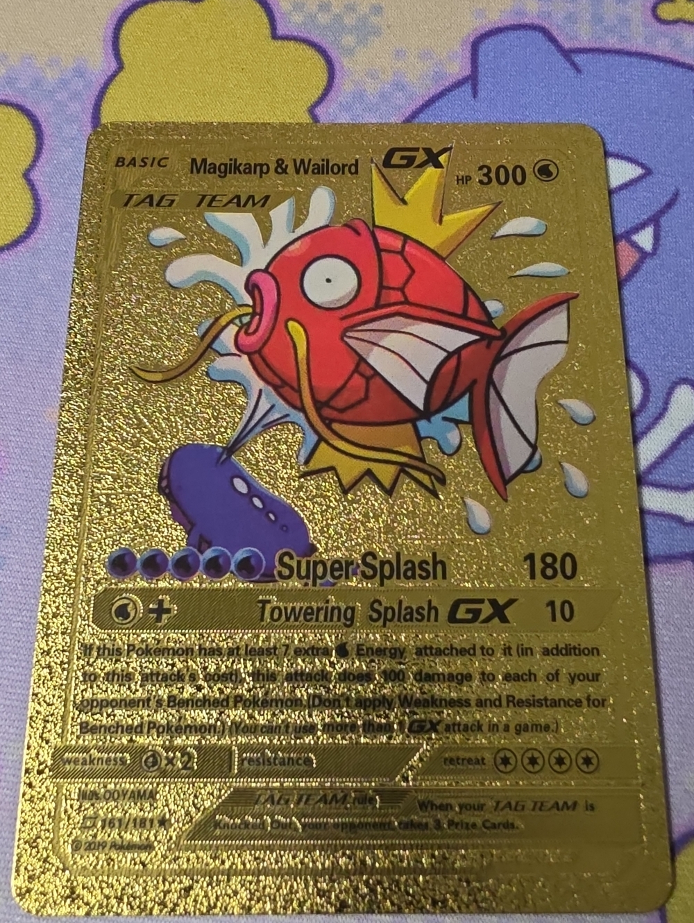 Magikarp & Wailord GX Gold Card
